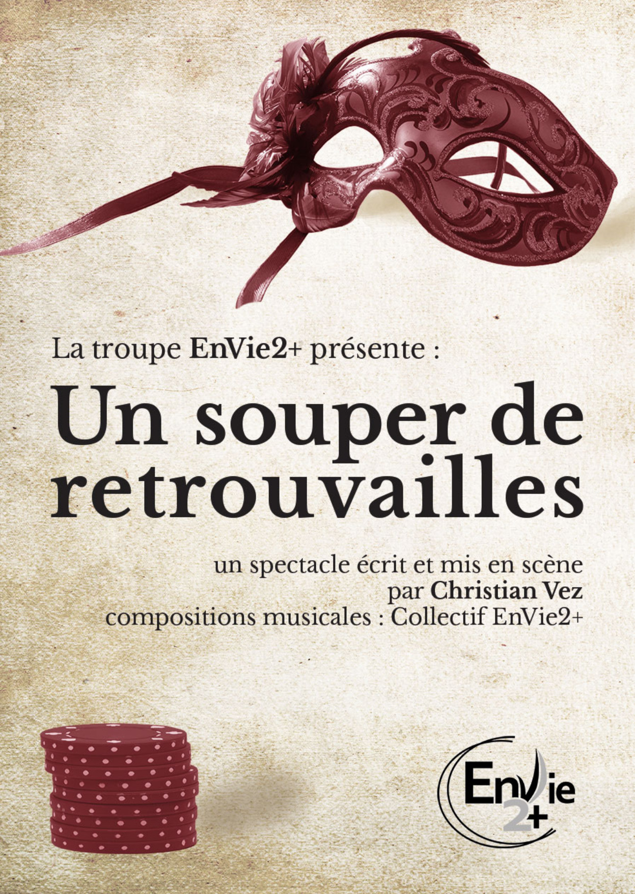 flyer EnVie2+ "Un souper de retrouvailles"